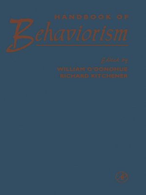 cover image of Handbook of Behaviorism